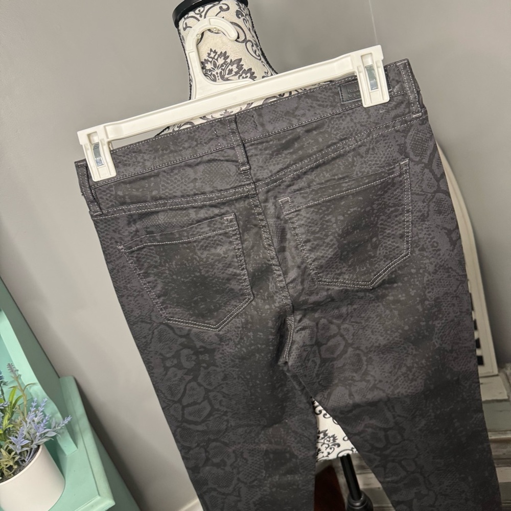 Nicole Miller Soho High Rise Skinny Snakeskin Jean Size 8 Boho Concert Festival - Picture 5 of 9